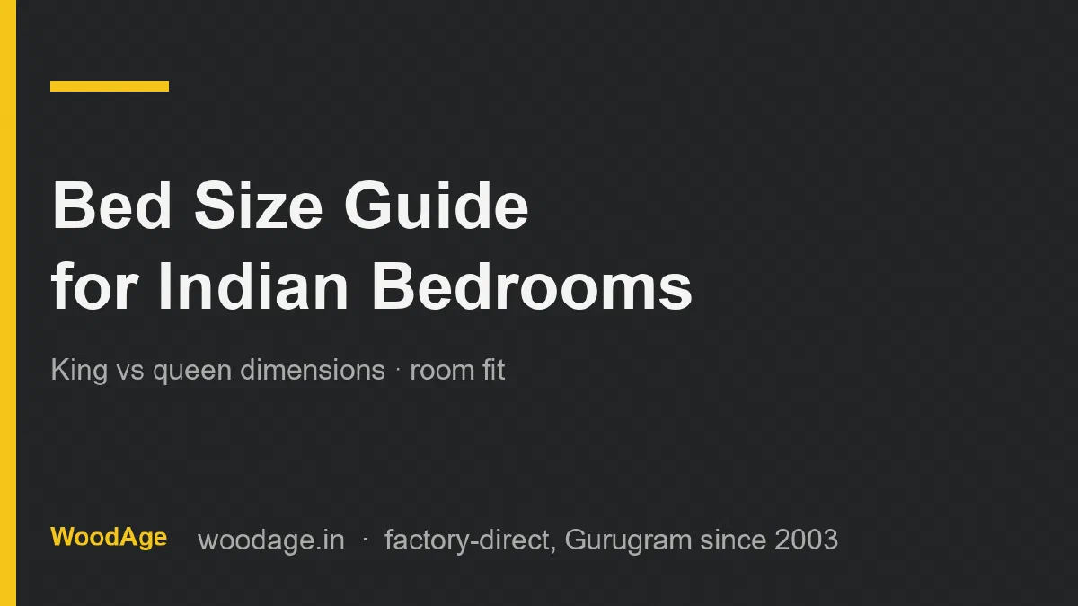 Bed Size Guide for Indian Bedrooms: King vs Queen vs Single Dimensions and Room Fit (2026)
