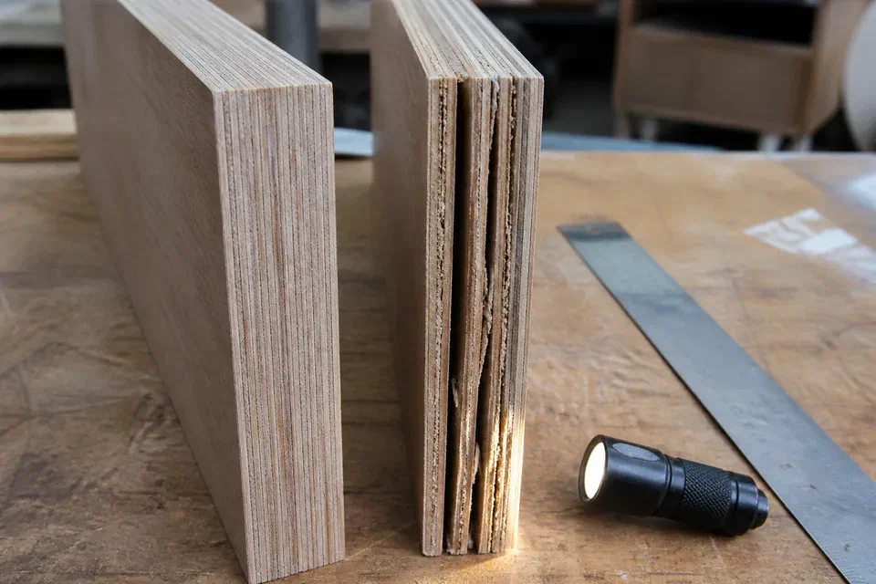 Illustrative plywood edge and core inspection before furniture fabrication in Gurugram