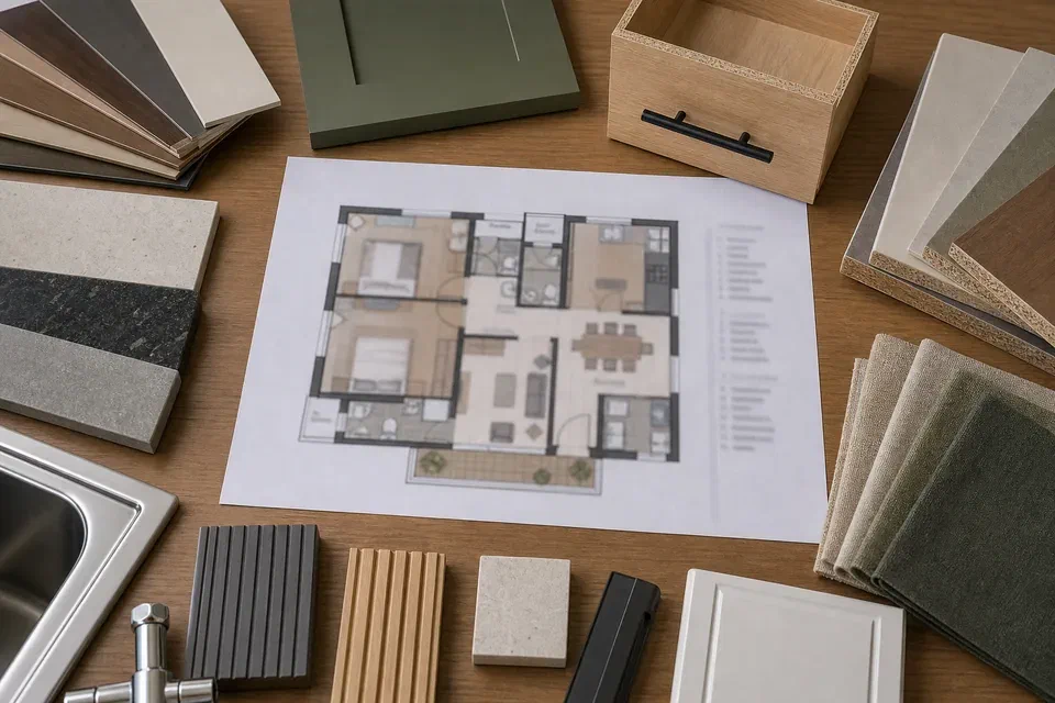 Dwarka Expressway interior room priority planning visual reference for kitchen wardrobes and utility