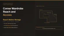 Corner Wardrobes: Check Reach and Usable Access