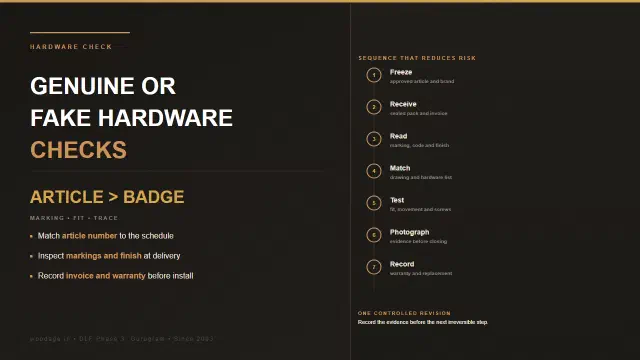 Cabinet Hardware Substitution Audit: BOQ to Installation