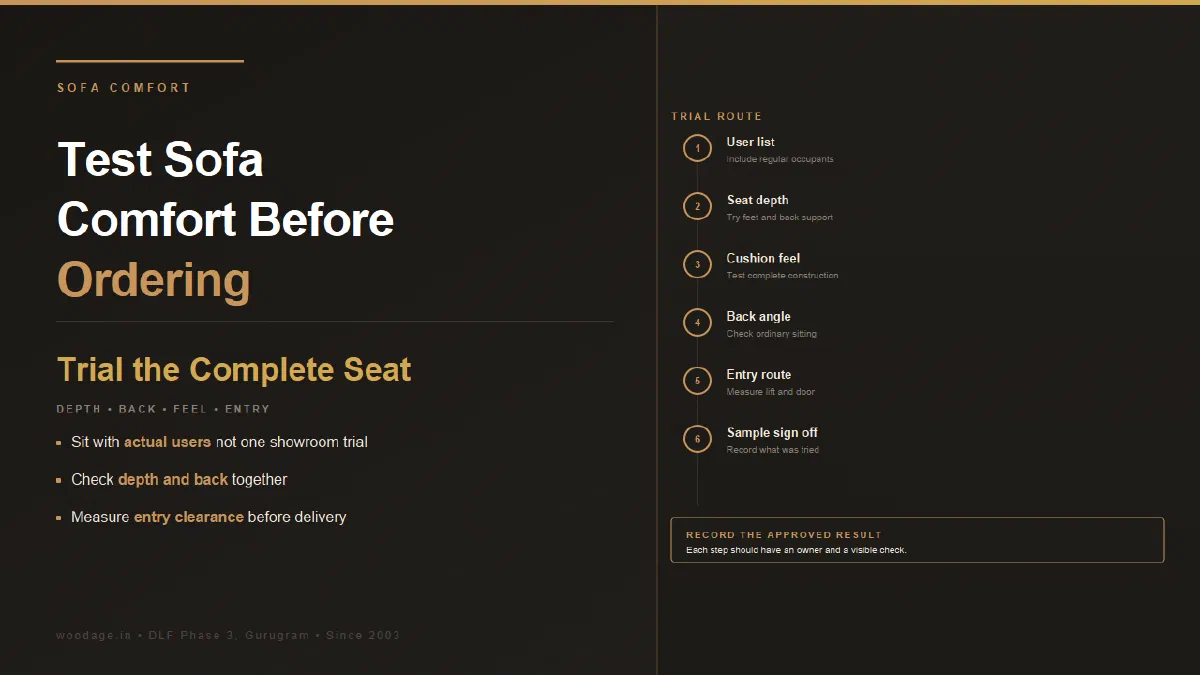 How to Test Sofa Comfort Before a Custom Order