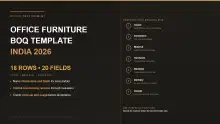 Office Furniture BOQ Template India: 2026 RFQ Guide