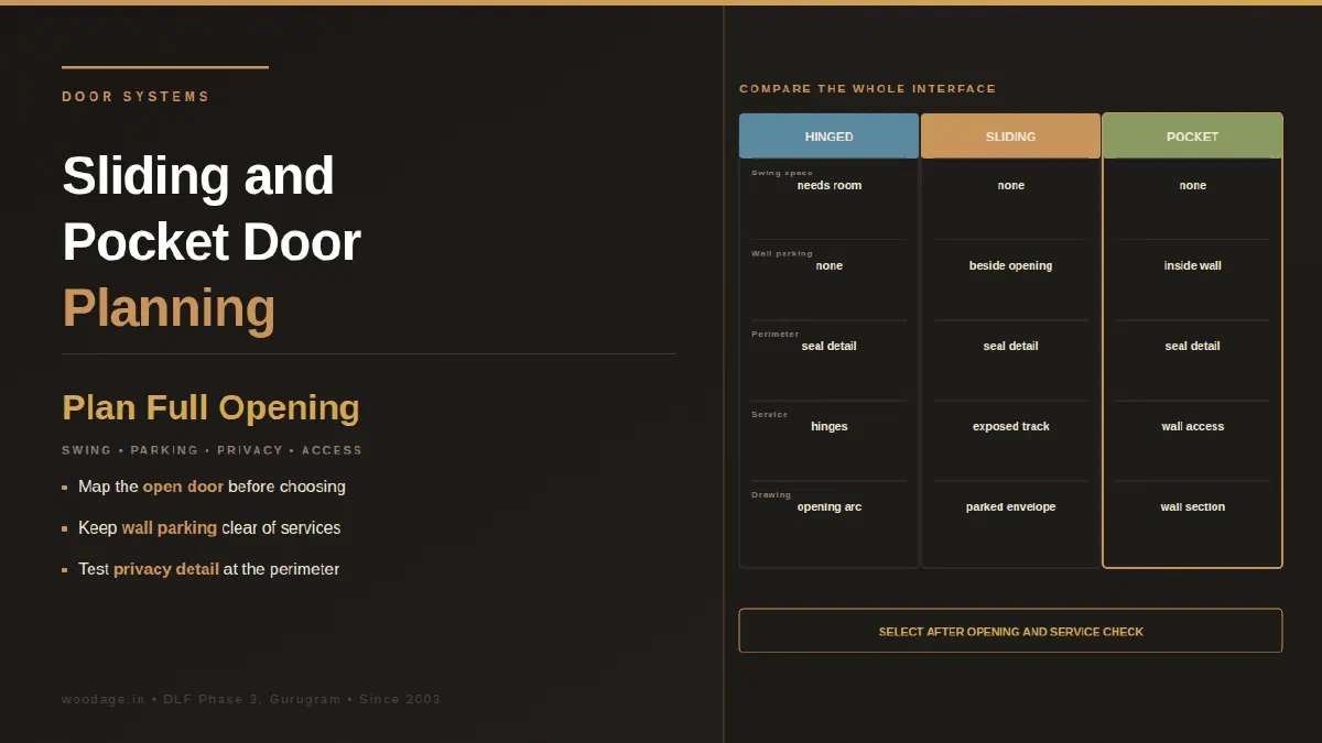 Sliding and Pocket Doors: Space, Privacy and Wall Planning