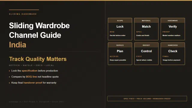 Sliding Wardrobe Channel and Hardware Guide: Hettich, Hafele, Ebco and Local Systems Compared